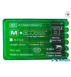 Інструмент ручний K-File M-Access №40 (Dentsply Maillefer), 6 шт./пак.